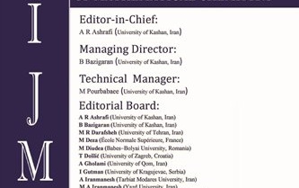 university of kashan journal was indexed isi web of science